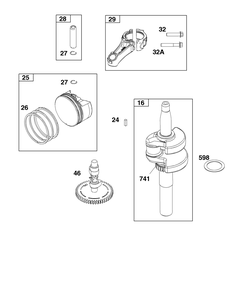Part Location Diagram of 84003123 Briggs and Stratton Set, Ring